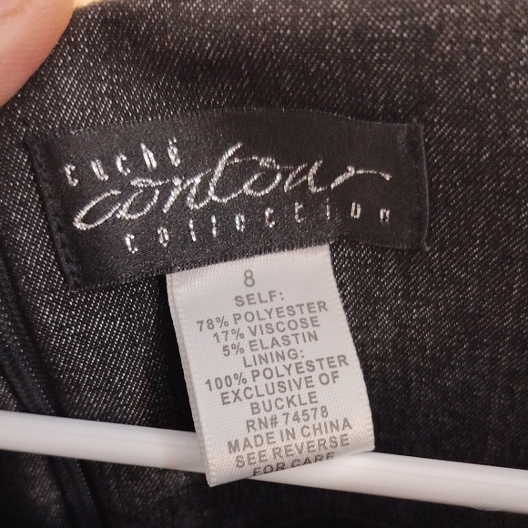 Cache Gray Sleeveless Scoop Neck Sheath Midi Dress - Picture 3 of 4